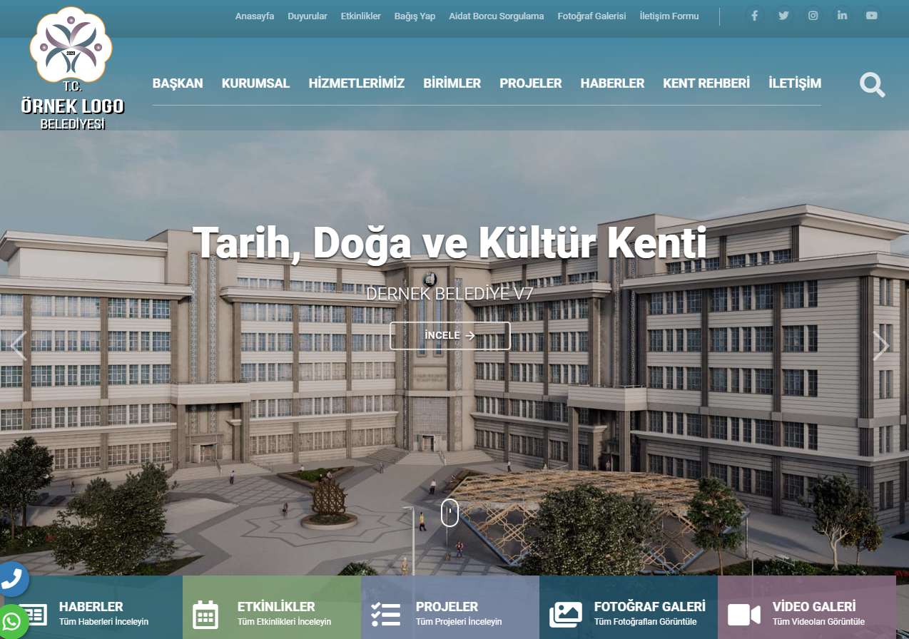 Belediye & Dernek Web Sitesi - Bizon Reklam