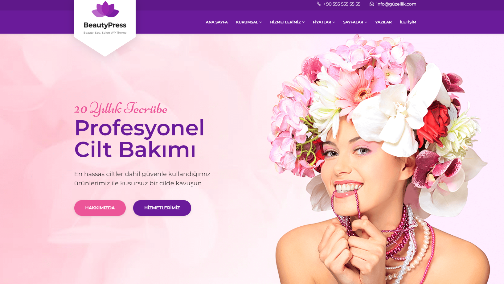 Güzellik Salonu Web Sitesi - Bizon Reklam